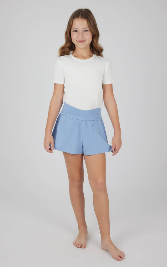 Girls Crossover Hybrid Short with Inner Pant