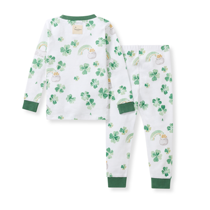 Happy Go Lucky Organic Cotton Two-Piece Pajamas