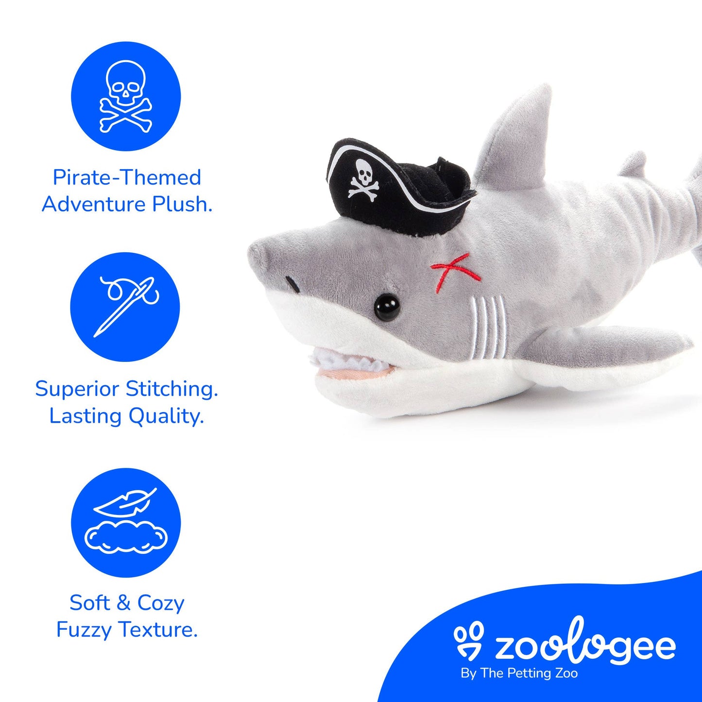 Pirate Shark Sea Life 17"