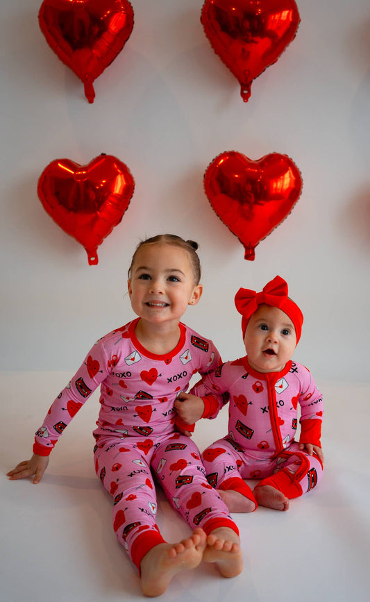 Valentine's Day Love Letter Zippy Bamboo Pajamas