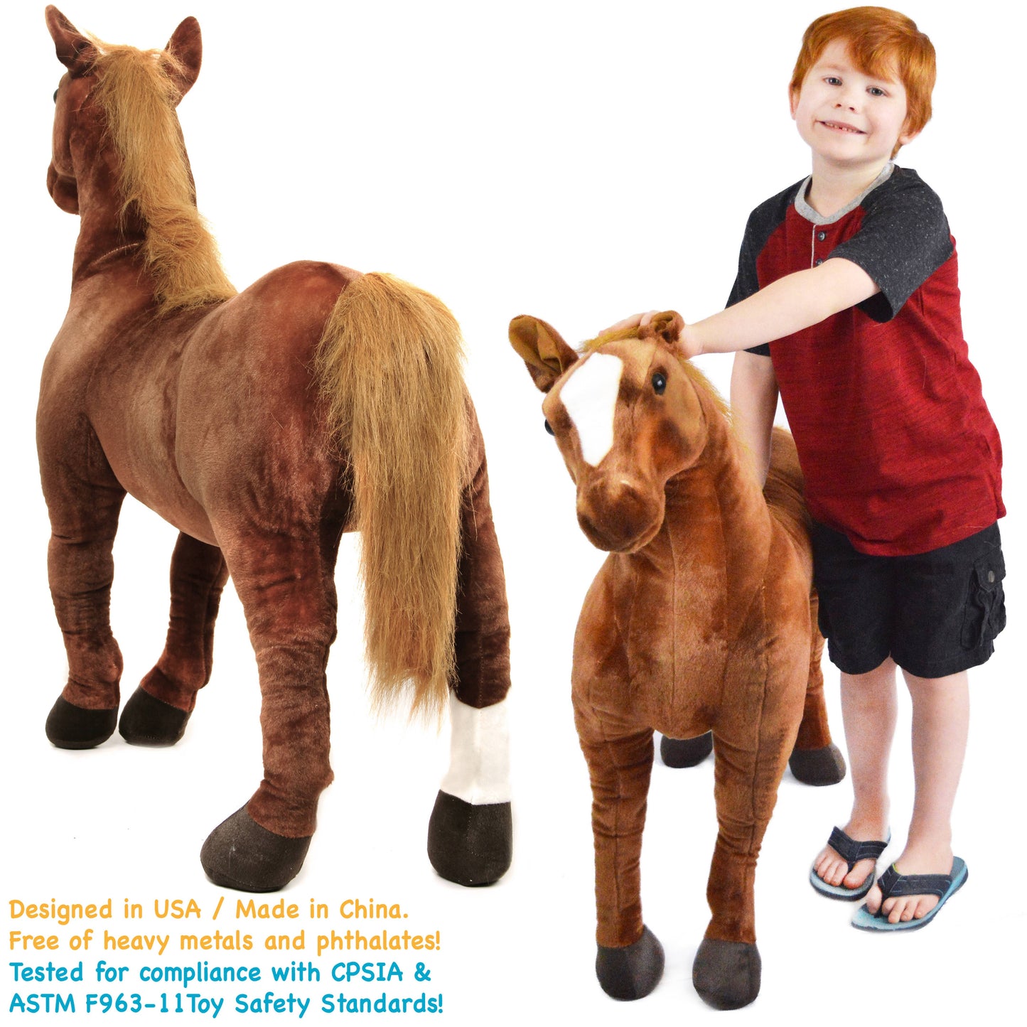 Thorsten The Thoroughbred Horse | 36 Inch Stuffed Animal Plush