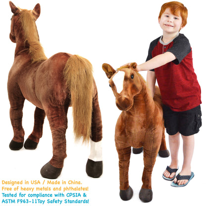 Thorsten The Thoroughbred Horse | 36 Inch Stuffed Animal Plush