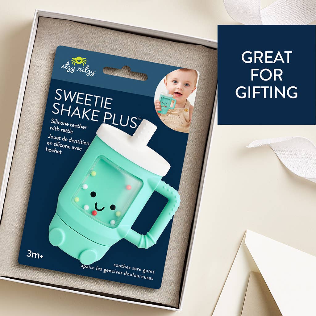 *NEW OPTION* Sweetie Shake Plus™ - Teething + Rattle Toy: Croissant