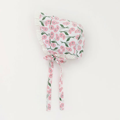 Blush Pink Poppy Baby Bonnet