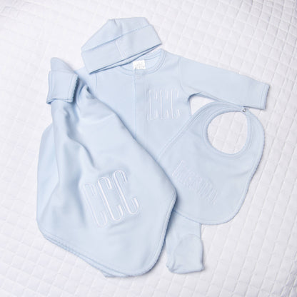 Essentials Solid Blue Footie