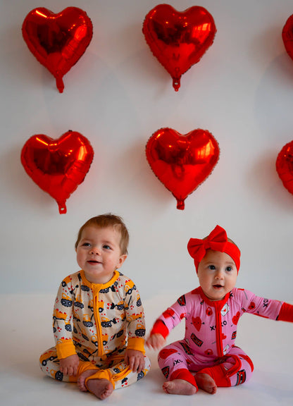 Valentine's Day Love Letter Zippy Bamboo Pajamas