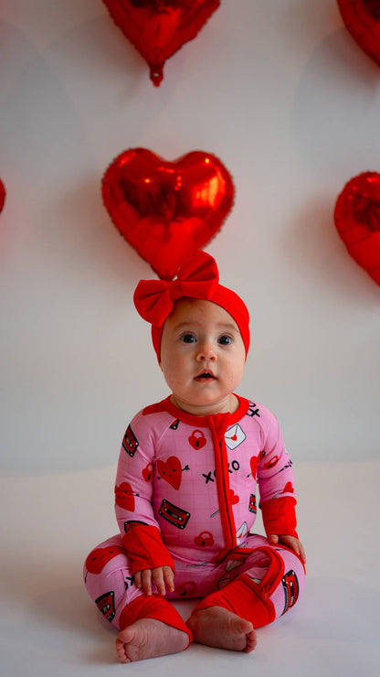 Valentine's Day Love Letter Zippy Bamboo Pajamas