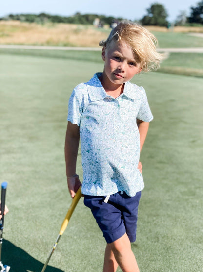 Golf Print Polo