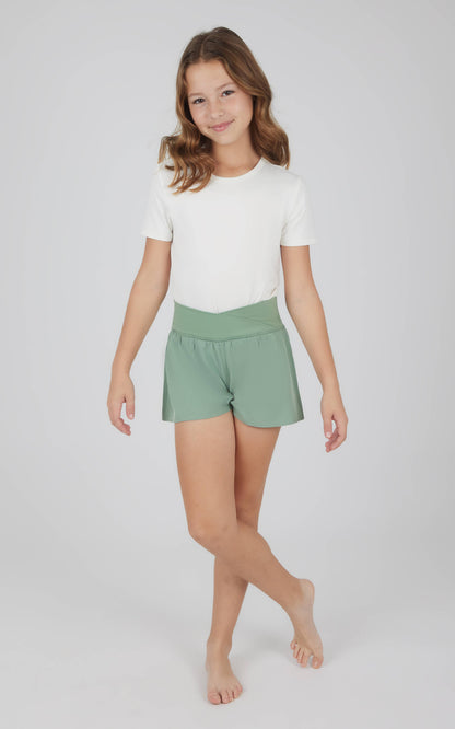 Girls Crossover Hybrid Short with Inner Pant