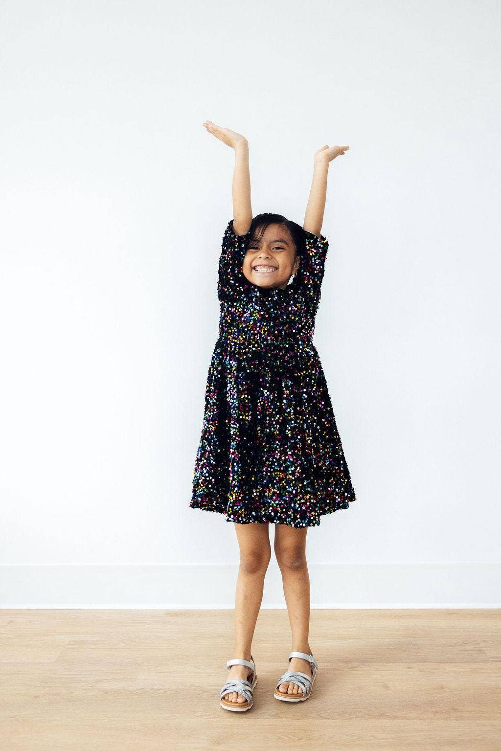 Confetti Velvet Sequin Dress