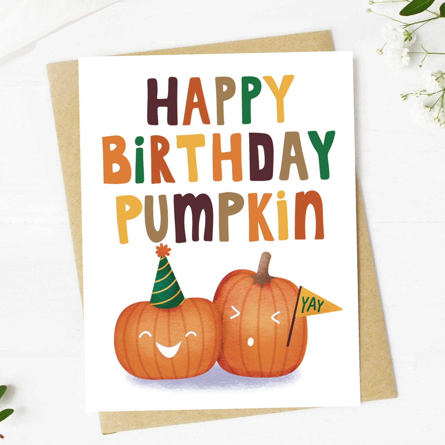 "Happy Birthday Pumpkin" Card