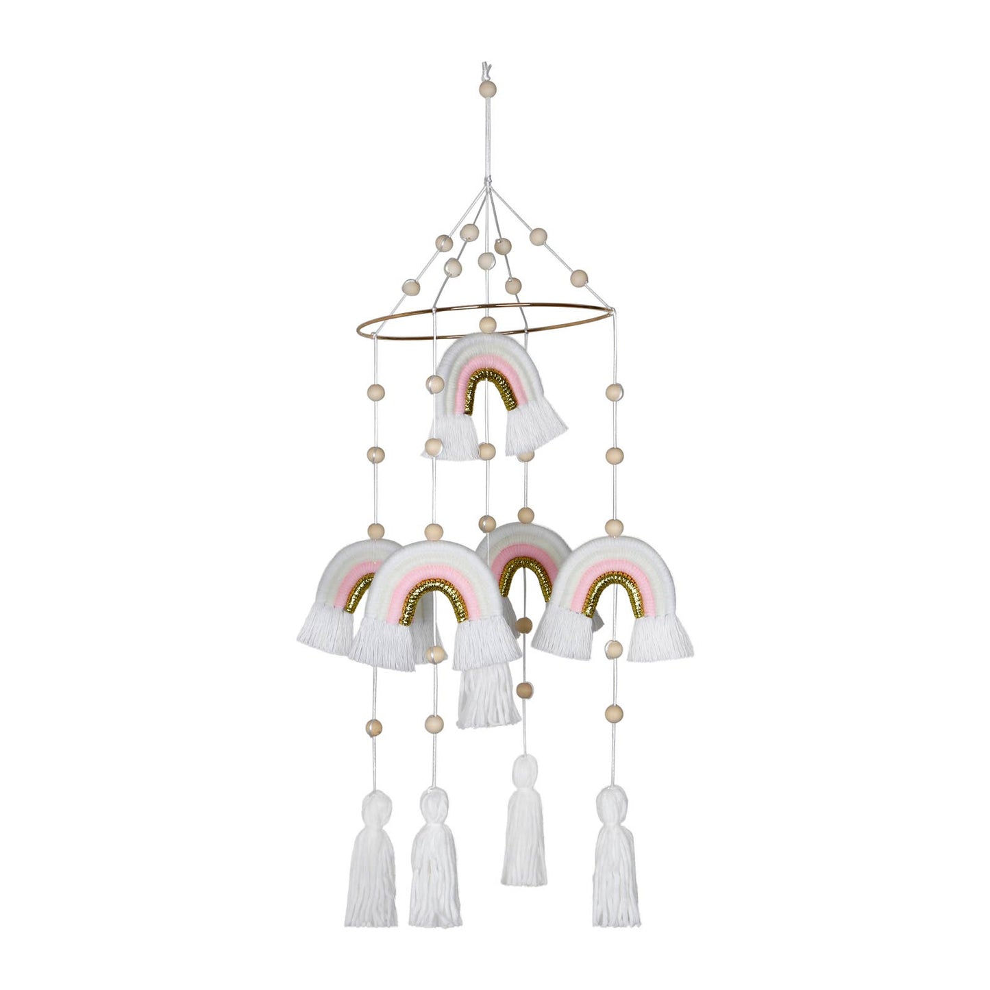 Handmade Rainbow Hanging Baby Crib Mobile For Nursery Room