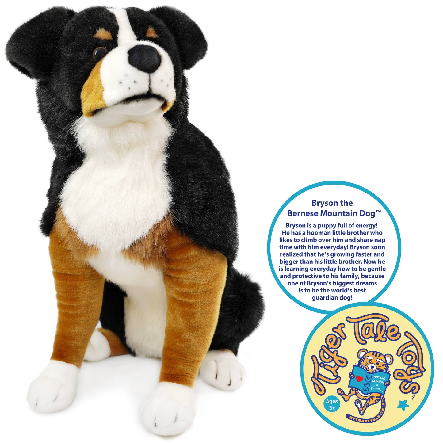 Bryson the Bernese Mountain Dog | 23 Inch Stuffed Animal Plu