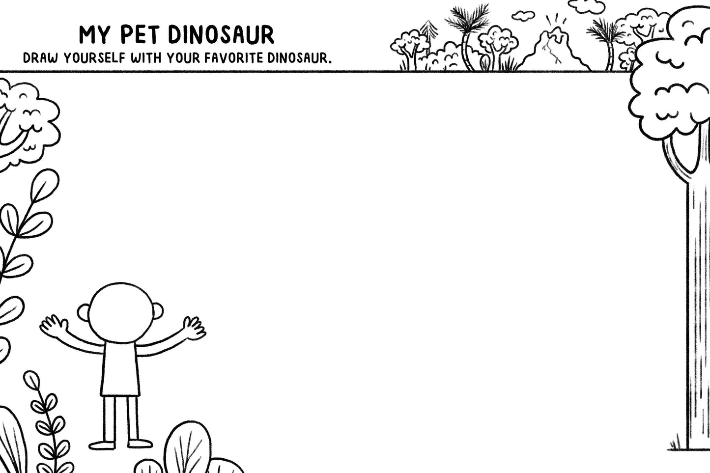 Mini Doodles: Let's Draw Dinosaurs