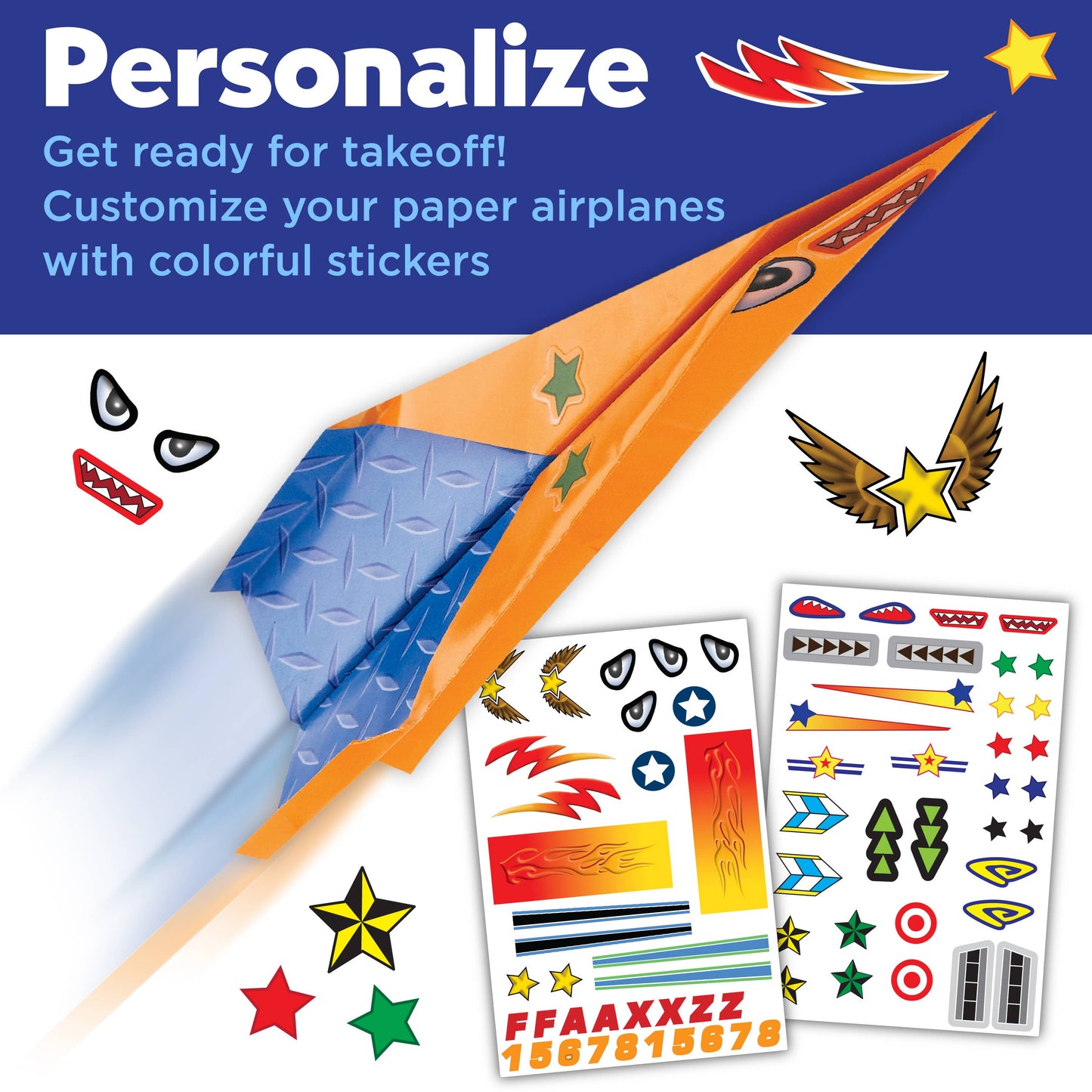 Paper Airplane Stunt Squadron Mini Craft Kit for Kids