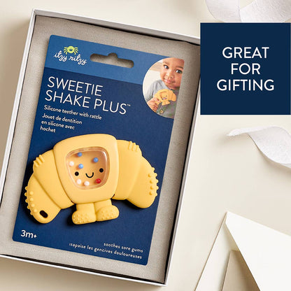 *NEW OPTION* Sweetie Shake Plus™ - Teething + Rattle Toy: Croissant