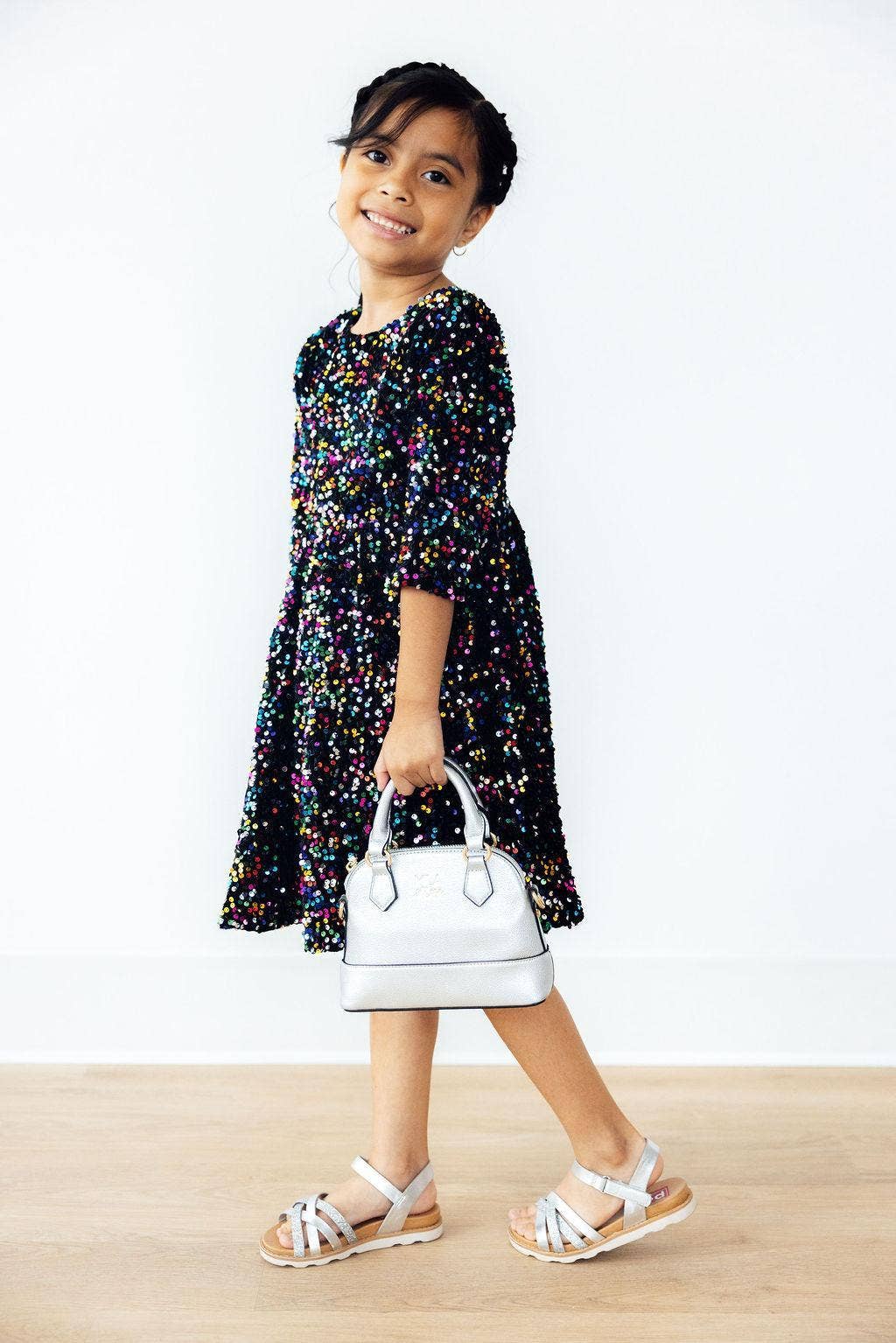 Confetti Velvet Sequin Dress