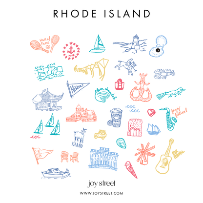 Rhode Island Large Travel Pouch