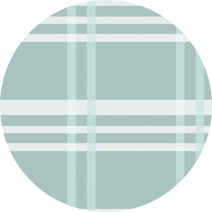 Blue Plaid Boys Swim Trunks