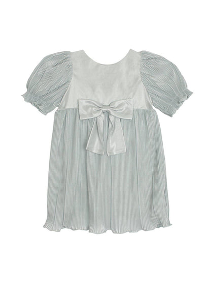 Wintermelon Pleated Bow Dress