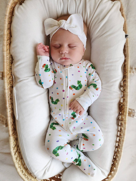 Caterpillar | Organic Zipper Footie