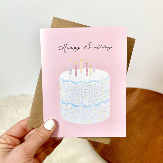 Big Moods - Happy Birthday Elegant Cake Birthday Cards