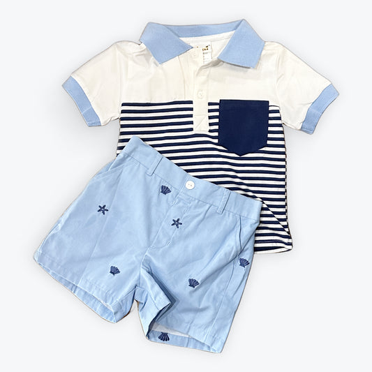 Seashore Polo and Short Set