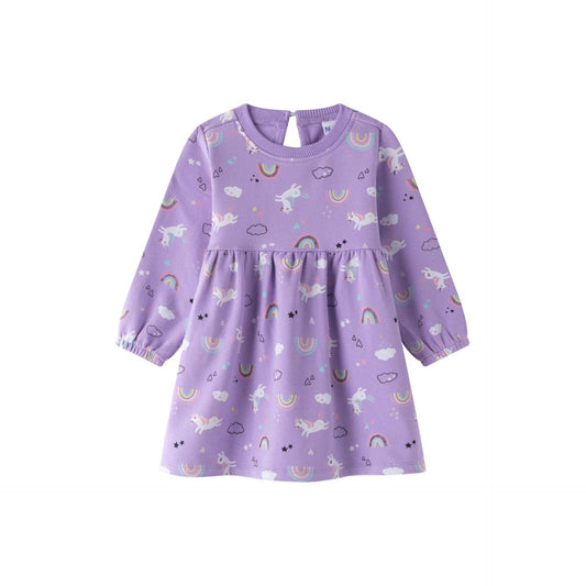 Unicorns and Rainbows Baby Sweatshirt Dress