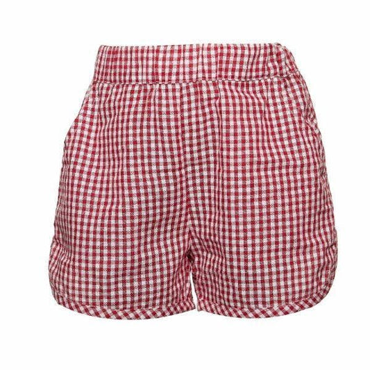 Red Checker Shorts