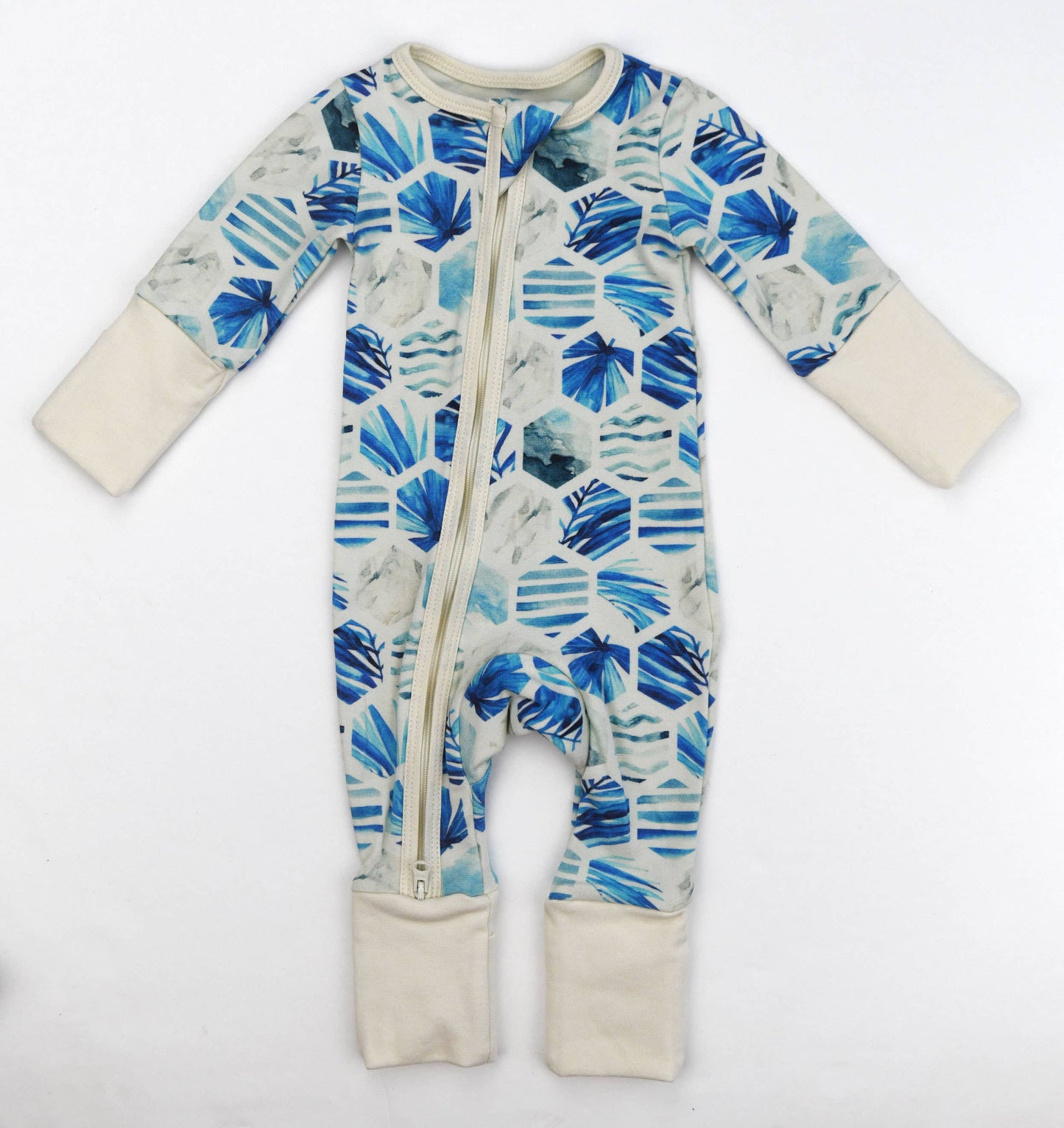 Earthy - Organic Cotton Baby Pajamas 2-Way Zipper Sleeper, Kai