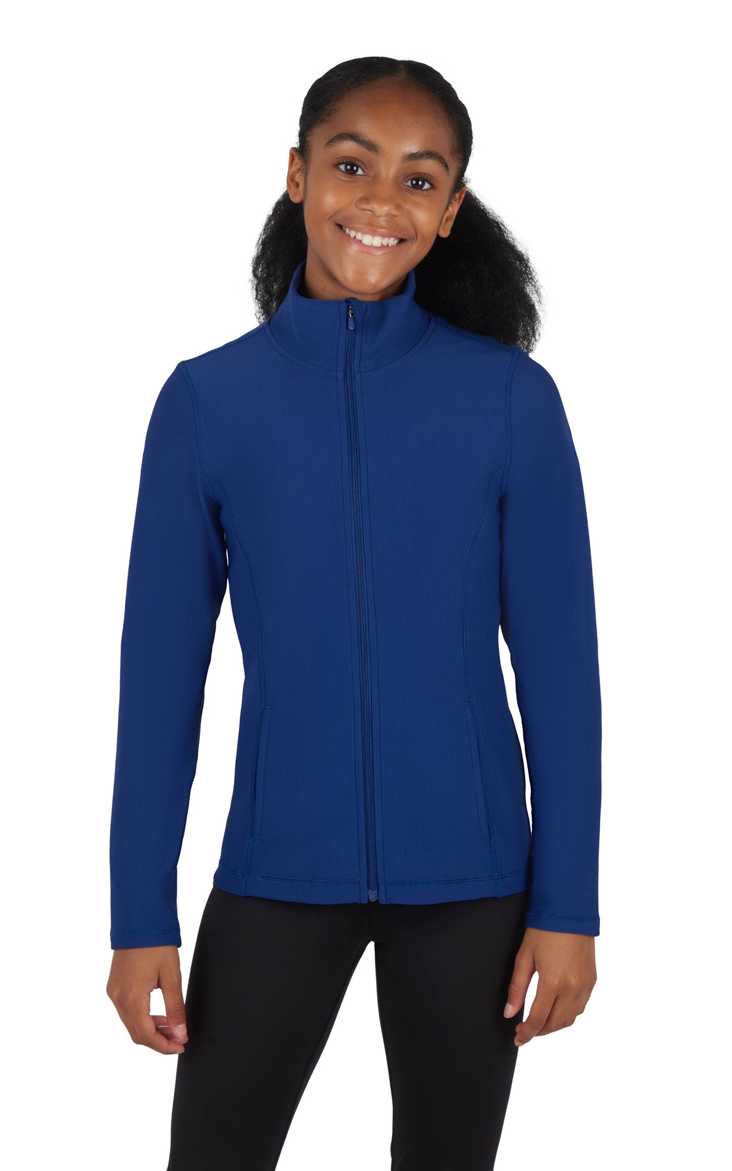 Rib Zipper Everyday Athletic Jacket