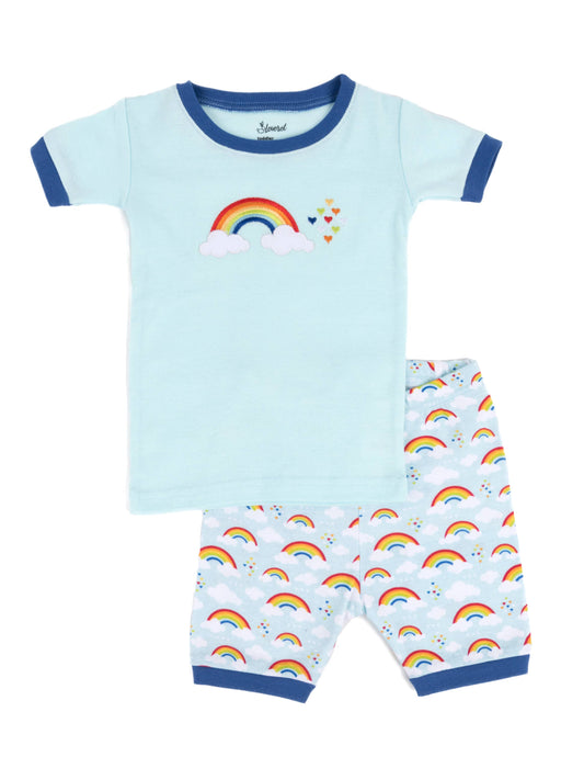 Rainbow Short Pajamas