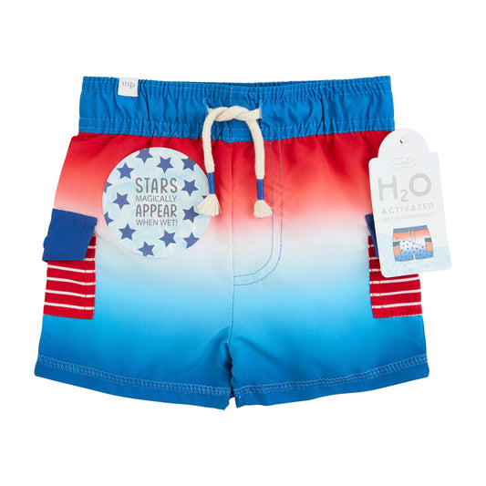 Mud Pie Boys standard Star Color Change Trunks