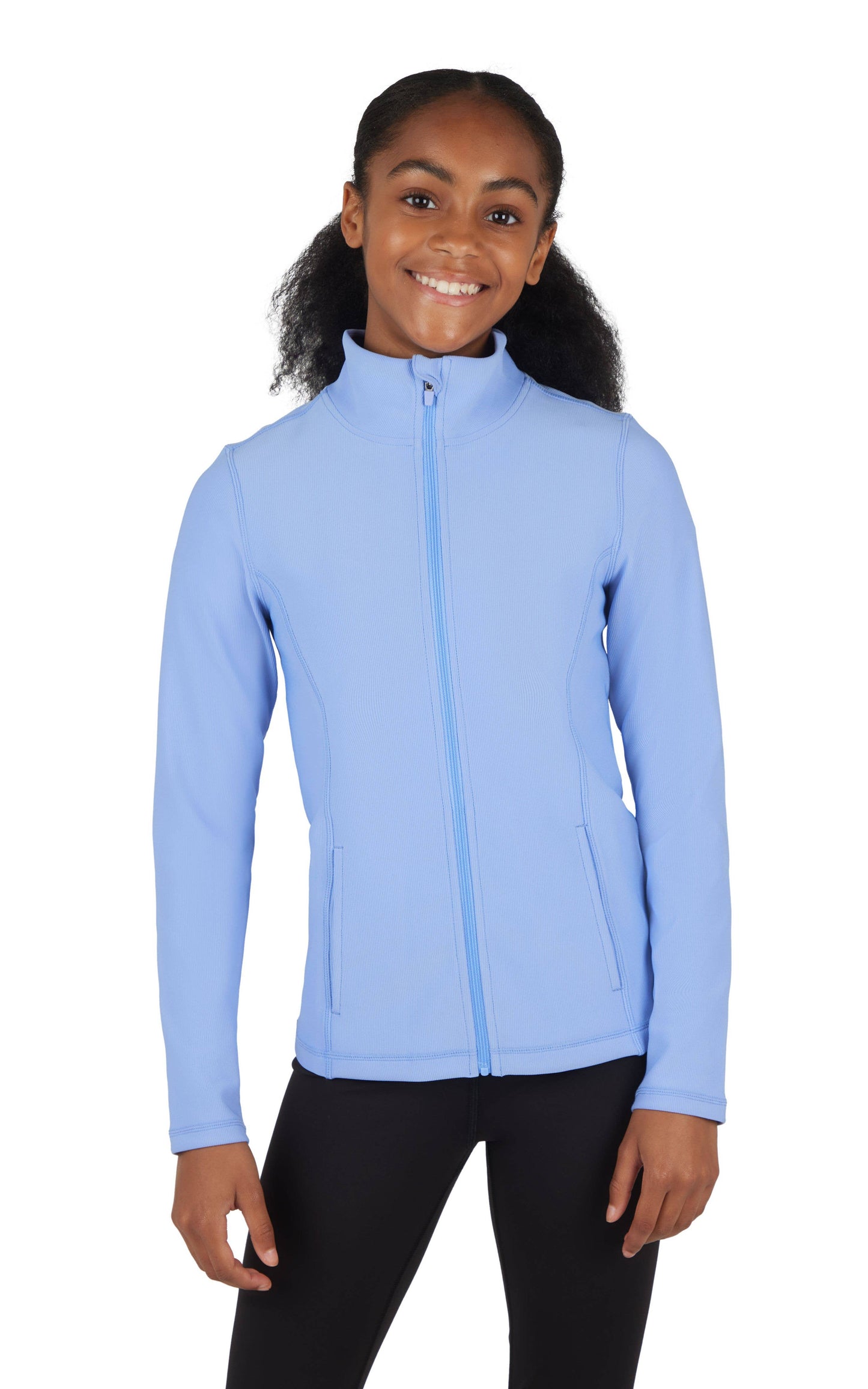 Rib Zipper Everyday Athletic Jacket