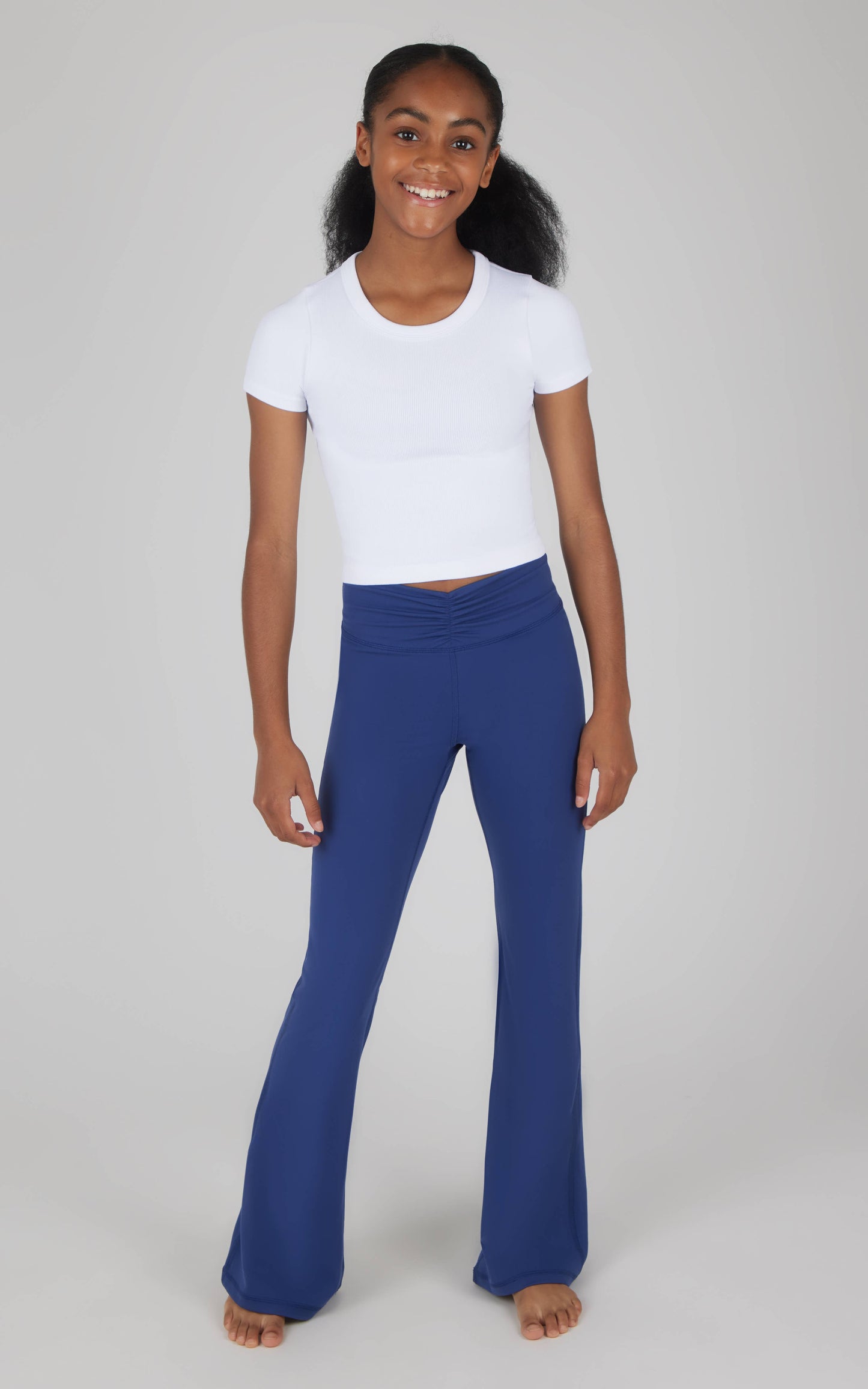 Ruched Waist Flare Yoga Pant