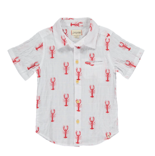 Lobster Print Woven Shirt