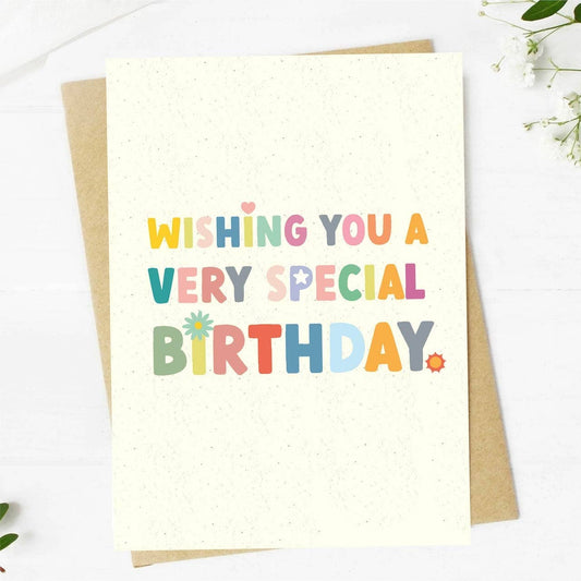 Big Moods - "Wishing you a very special birthday" birthday card