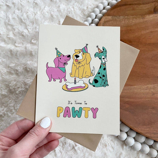 Big Moods - "It's Time To Pawty" Greeting Card