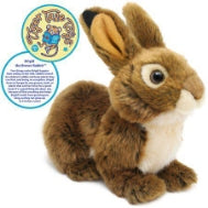 Brigid The Brown Rabbit | 10 inch Stuffed Animal Plush Bunny | by Tiger Tale Toys