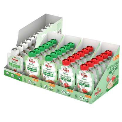Power Greens Bundle: Veggie Bunny, Power Parrot, Apple & Pear Yogurt