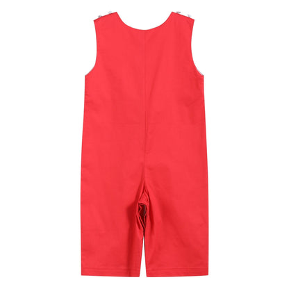 Red Santa Sleigh Overalls
