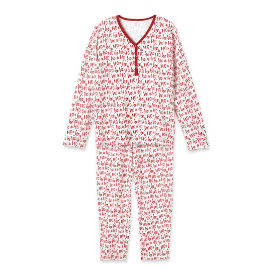 Christmas Bamboo Women's Pajama Set Ho-Ho-Ho