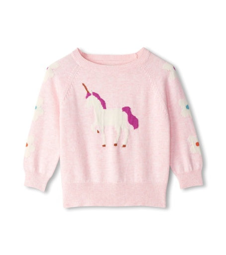 Unicorn Raglan Pullover Sweater