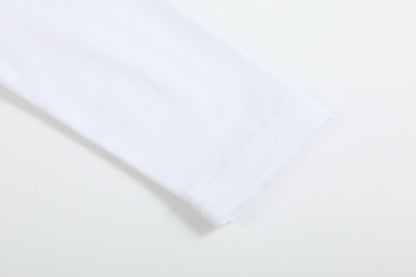 White Cotton Santa Collared Shirt